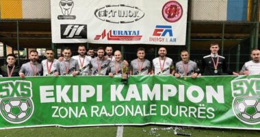 Kampionati 5&times;5/ Art-Inox shpallet p&euml;r t&euml; dytin vit radhazi kampion i zon&euml;s rajonale t&euml; Durr&euml;sit