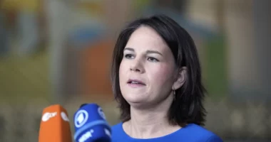 Ministrja gjermane ndërpret vizitën në një qytet ukrainas, po ndiqej nga një dron rus