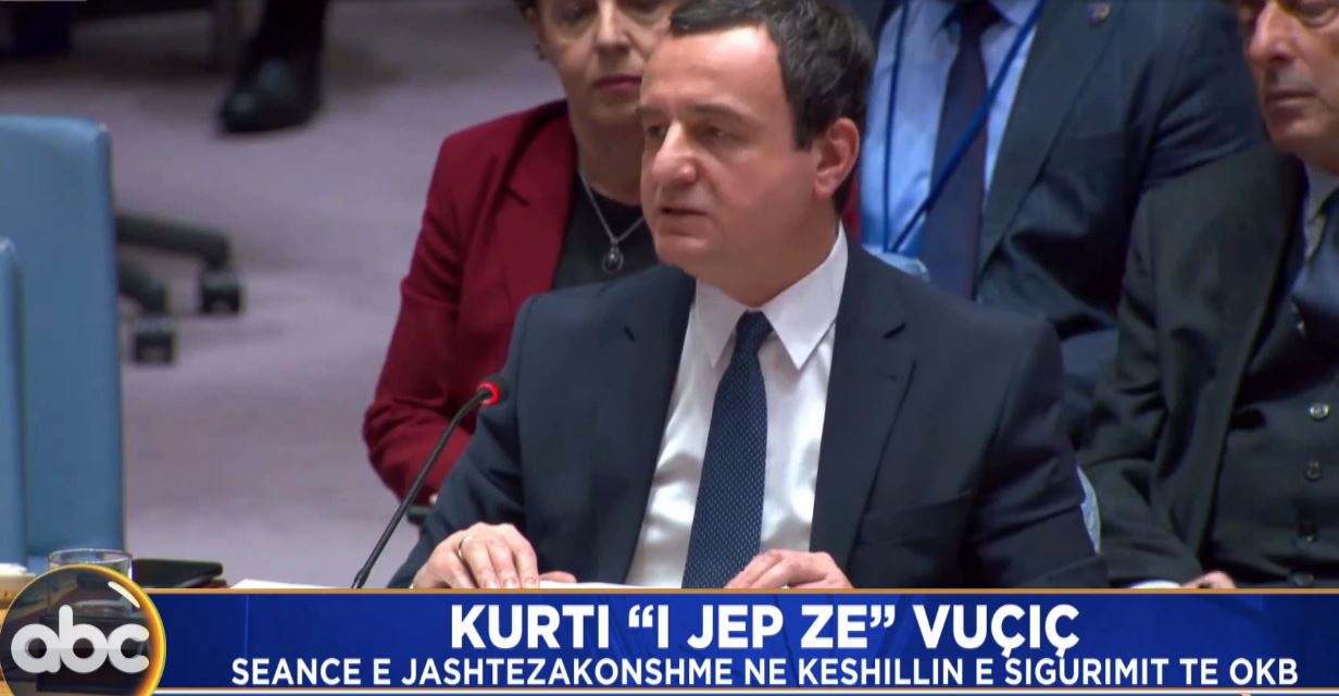 Kurti i jep “zë” Vuçiç/ Seancë e jashtëzakonshme në Këshillin e Sigurimit të OKB