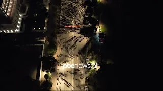 Protesta e opozitës para kryeministrisë/ ABC News sjell pamjet me dron nga bulevardi
