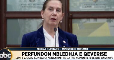 “Kredi 75 milionë euro nga BB”/ Ministrja Kumbaro: Investim për sistemimin e ujërave të ndotura që derdhen në lumin e Vjosës