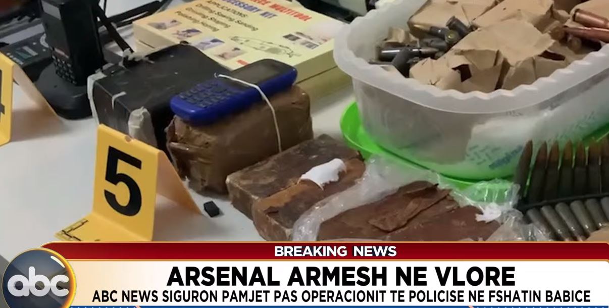 VIDEO/ Arsenali i armëve në Vlorë, ABC News siguron pamjet pas operacionit të policisë në fshatin Babicë