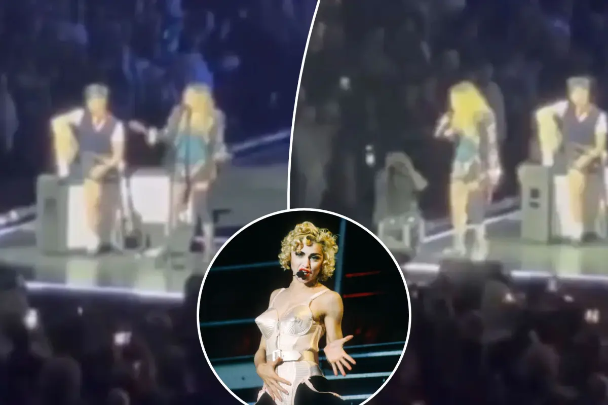 Madonna bën gabimin e rëndë, i kërkon një personi në karrige me rrota të ngrihet në këmbë