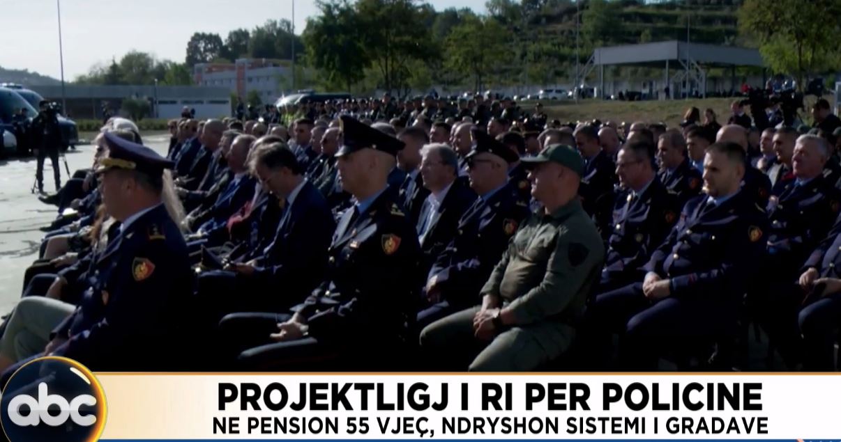 Projektligj i ri për policinë/ Në pension 55 vjeç, ndryshon sistemi i gradave