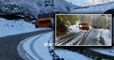 VIDEO/ Pika turistike e Dardhës “stoliset” nga dëbora
