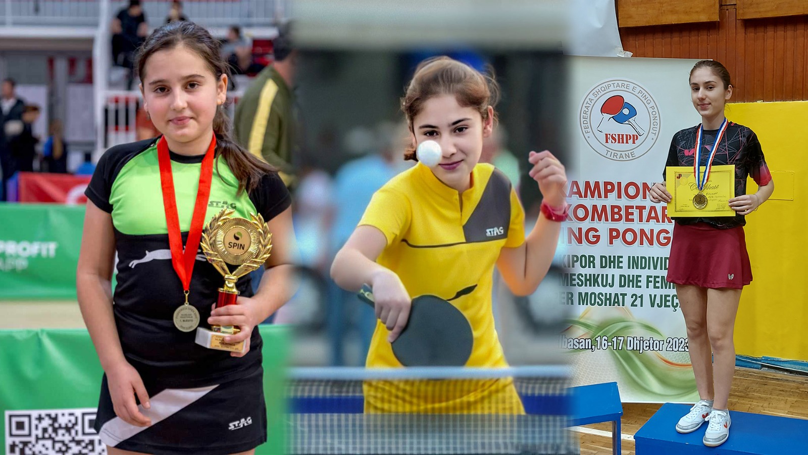 Dy motrat kampione në ping-pong, çojnë Shqipërinë mes 10 më të mirëve