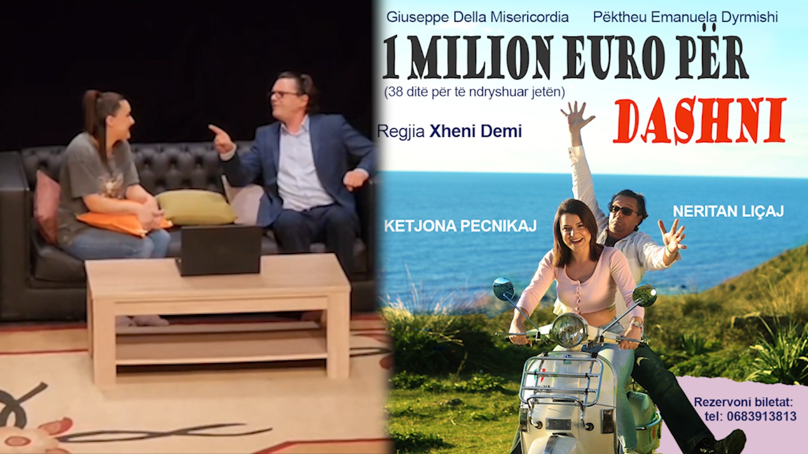 “1 milion euro për dashni”/ Të gjitha detajet për komedinë e dashurisë që mbushi sallën e teatrit