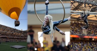 Fiona Rushiti dhe performanca mbi balonë mes 32 mijë tifozëve greke/ Shqipëria i mbylli dyert, Greqia e mirëpriti