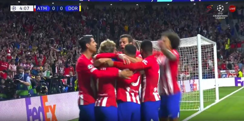 VIDEO/ Fillon festa e “Los Colchoneros”, Atletico gjen avantazhin ndaj Dortmund