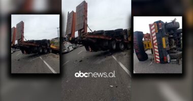 VIDEO/ Aksident masiv pranë Rinasit, përplasen disa automjete