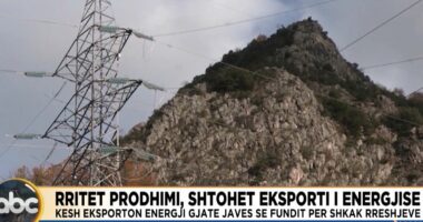 Rritet prodhimi, shtohet eksporti i energjisë/ KESH eksporton energji gjatë javës së fundit për shkak të reshjeve
