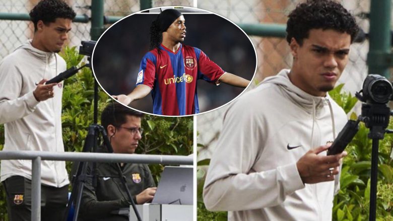 Djali i Ronaldinho “poshtërohet” nga Barcelona, përjashtohet nga ekipi dhe detyrohet të punojë si kameraman