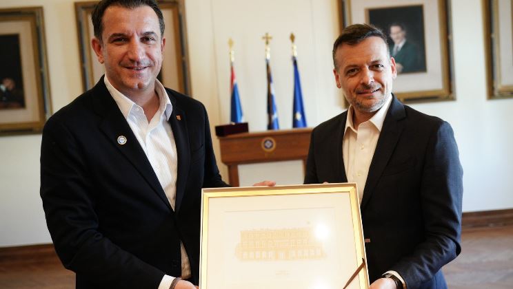 Veliaj meets with the mayor of Athens Haris Doukas