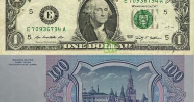 Rubla ruse forcohet pak kundrejt dollarit amerikan dhe euros