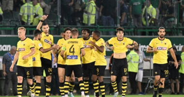 AEK pranë titullit kampion, “Verdhezinjtë” mundin në “OPAP ARENA” rivalët e Panthinaikos