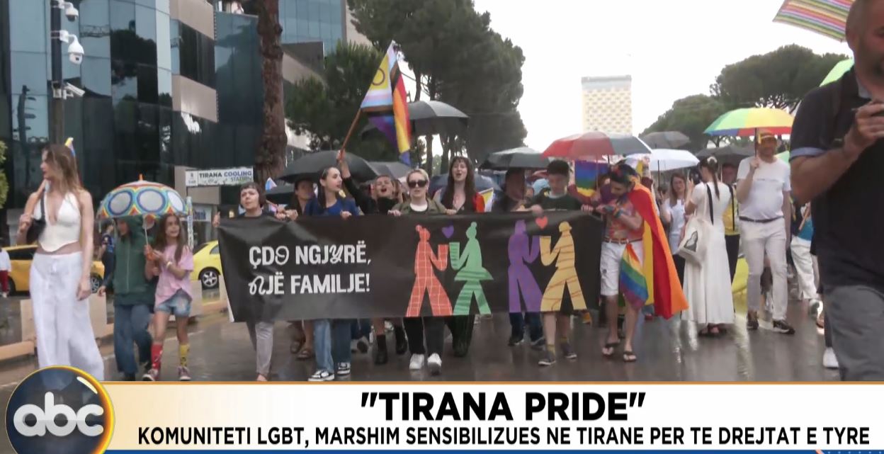 “Tirana Pride”/ Komuniteti LGBT, marshim sensibilizues në Tiranë për të drejtat e tyre