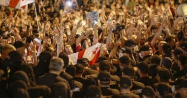 Protesta masive në Gjeorgji/ Policia përdor gaz lotsjellës për të shpërndarë turmën, dhjetëra të arrestuar