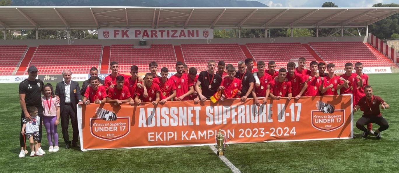 Abissnet Superiore U-17/ Partizani fiton titullin kampion për edicionin 2023/2024