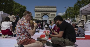 VIDEO/ Mijëra parizienë mblidhen në një piknik falas në Champs-Élysées