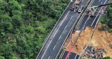 Shembja e autostradës në Kinë, shkon në 24 numri i viktimave
