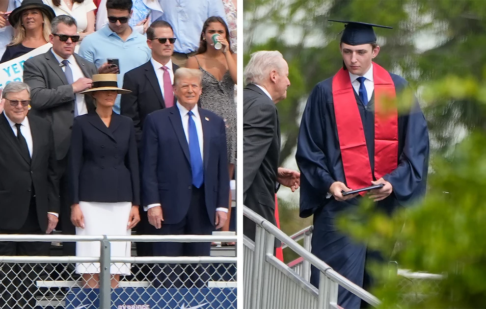 Donald Trump merr pjesë në ceremoninë e diplomimit të djalit të tij Barron