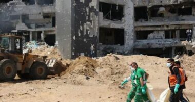 Varreza masive dhe çanta me trupa në spitalin al-Shifa pasi Izraeli tërhoqi forcat e tij