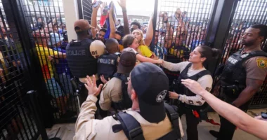 Kaos në prag të finales së Kupës së Amerikës, qindra tifozë pa biletë kaluan gardhet e sigurisë