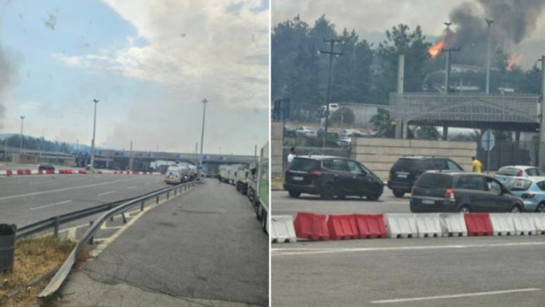 Zjarret në kufi me Greqinë, Ministria e Brendshme e RMV-së apel qytetarëve: Tregoni kujdes, pika kufitare “Bogorodica” mbyllet përkohësisht