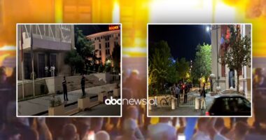 VIDEO/ Kryeministria dhe bashkia ‘skenë krimi’, ekspertët mbledhin provat pas hedhjes së molotovëve