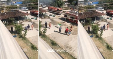 VIDEO/ Shpërthen bombula e gazit, merr flakë lokali në Vlorë