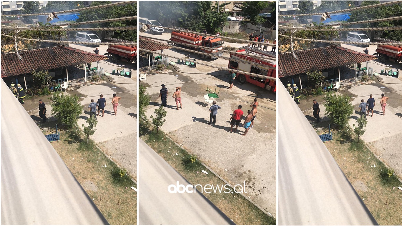 VIDEO/ Shpërthen bombula e gazit, merr flakë lokali në Vlorë