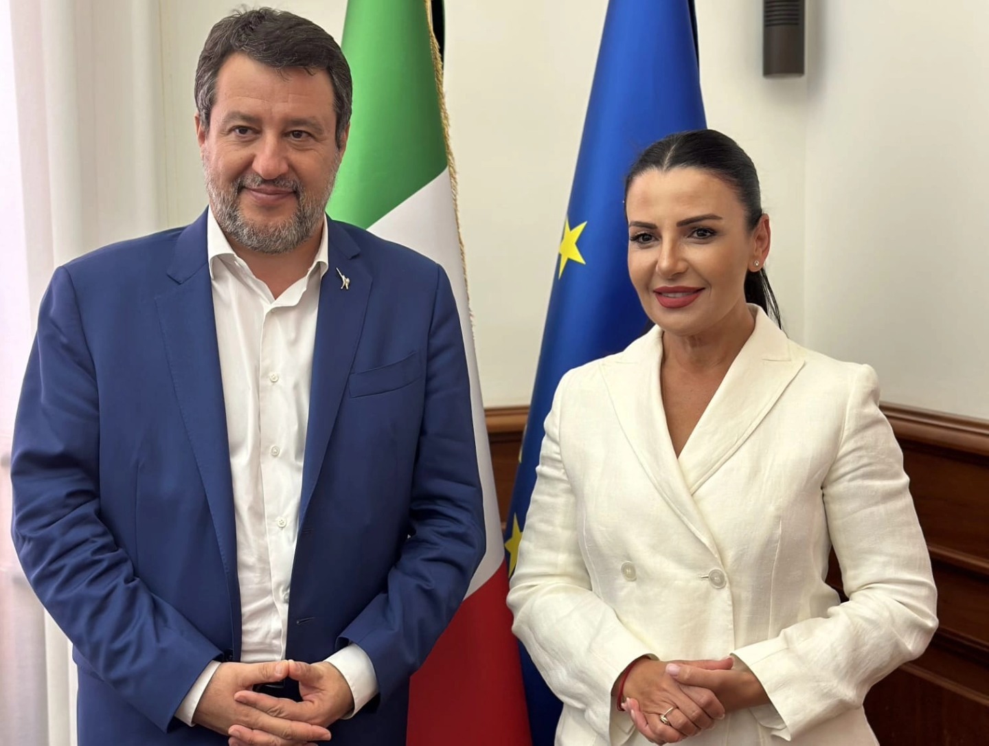 Balluku takim me homologun italian Salvini: Program ambicioz bashkëpunimi në energji, infrastrukturë e transport