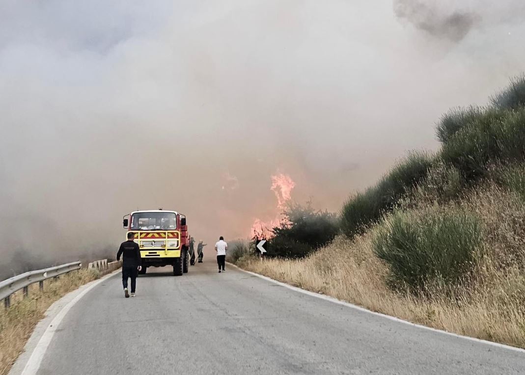 Zjarri në bashkitë Dropull dhe Finiq, era e fortë përkeqëson situatën