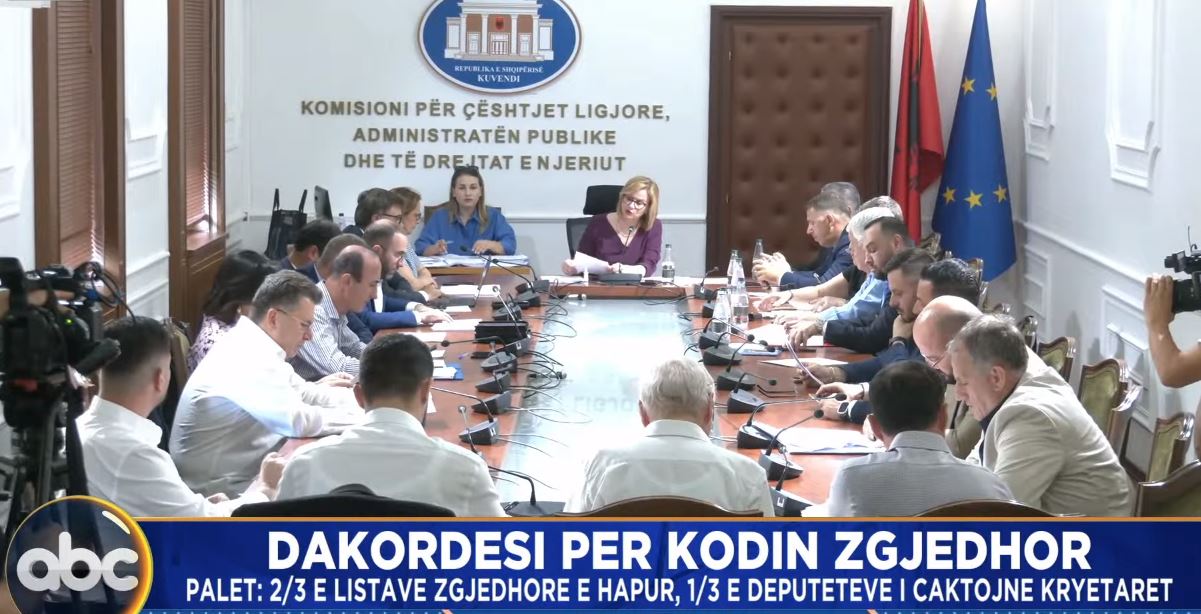 Dakordësi për Kodin Zgjedhor. Palët: 2/3 e listave zgjedhore e hapur, 1/3 e deputëteve i caktojnë kryetarët