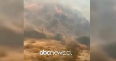 VIDEO/ Riaktivizohen vatrat e zjarrit në disa zona të Dropullit, nuk ka rrezik për banesat