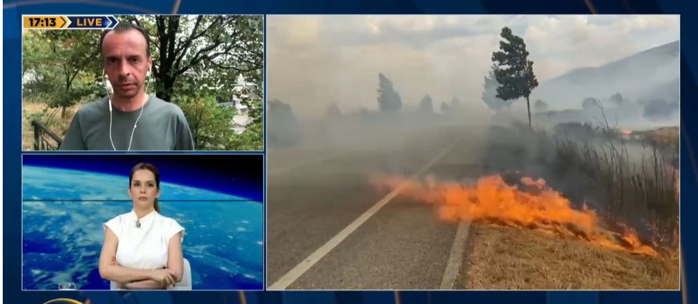 Situata e zjarrit në Dropull, në ndihmë edhe një helikopter nga Korfuzi