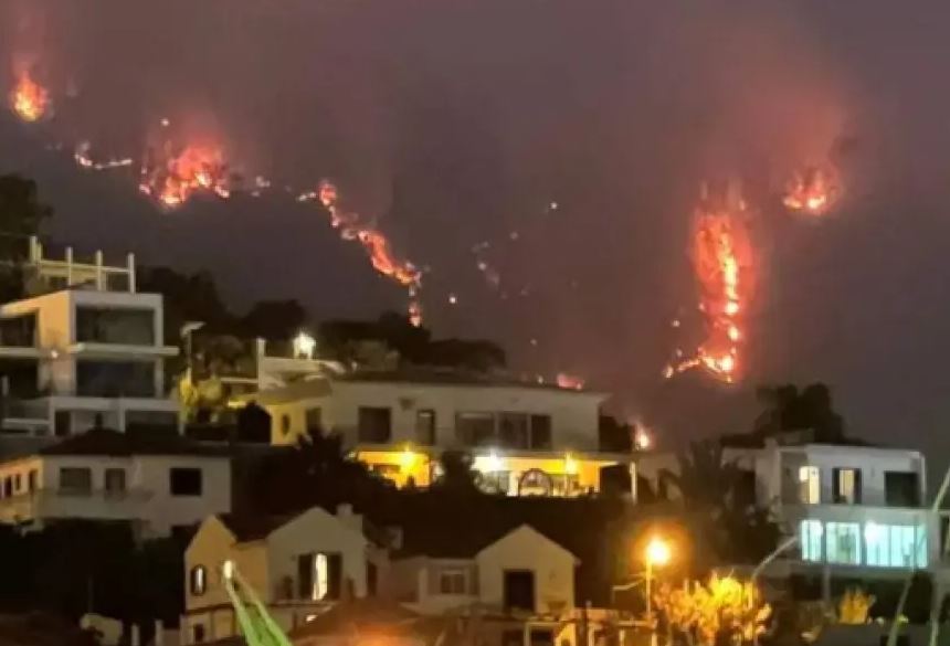 Portugali/ Zjarri në Madeira ende jashtë kontrollit, qindra turistë të bllokuar