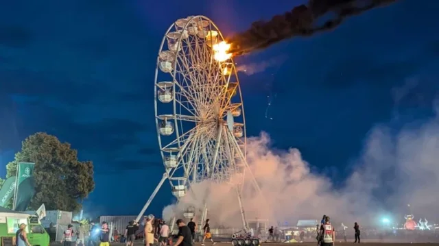 Zjarr në festivalin muzikor/ Leipzig, flakë në karuselin në qendër të qytetit, 30 të lënduar