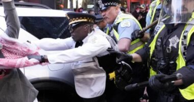 Protesta pro-palestineze në Çikago, 72 të arrestuar