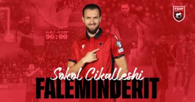 I dha “lamtumirën” Kombëtares shqiptare, FSHF falënderon Sokol Cikalleshin për kontributin me fanellën kuqezi