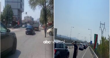VIDEO/ Fluks i madh automjetesh në drejtim të Elbasanit, ngadalësohet qarkullimi