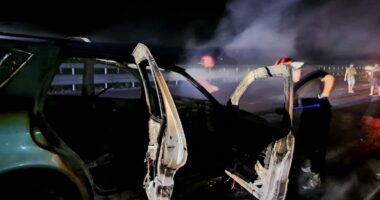 Merr flakë një automjet në Bypass-in e Fierit, nuk ka të lënduar