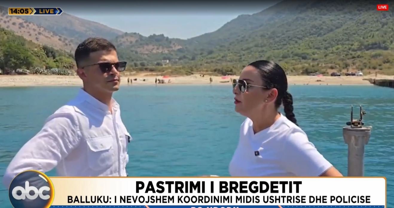 Pastrimi i bregdetit/ Balluku dhe Vëngu inspektojnë vijën bregdetare: Bregdeti vëzhgohet me drone