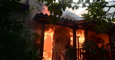 Zjarret në Greqi/ Shënohet një viktimë. Dëme të mëdha në Atikë, 100 mijë hektarë, dhjetëra shtëpi dhe biznese të djegura