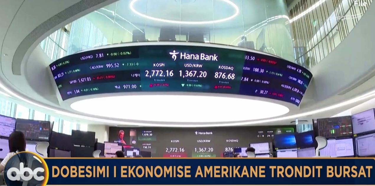 Shifrat ekonomike amerikane lëkundin bursat/ E hënë negative në tregjet financiare globale, aksionet pësuan rënie