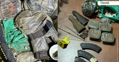 Drogë, tritol, granata dhe armë në banesë/ Arrestohet 28-vjeçari në Pezë Helmës