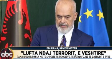 “Lufta ndaj terrorit, e vështirë”/ Rama: Uroj lirim sa më të shpejtë të pengjeve izraelite