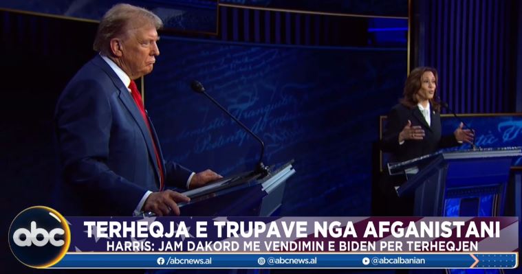 Tërheqja e trupave nga Afganistani/ Harris: Dakord me vendimin e Biden. Trump: Tërheqja më e turpshme