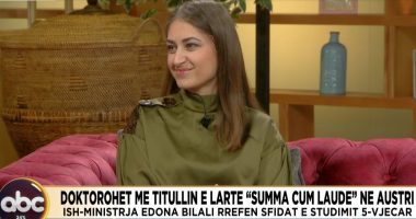 Dekorohet me titullin e lartë “Summa Cum Laude”/ Ish ministrja Edona Bilali rrëfen sfidat e studimit 5-vjeçar