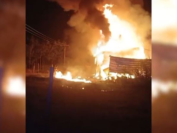 A 25 year old arrested for setting fire to a cattle barns